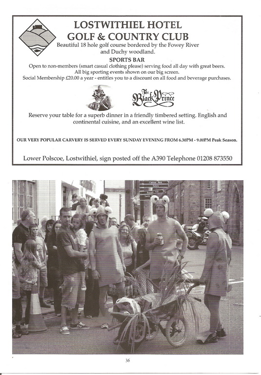 2012 Lostwithiel Carnival Programme Page 36